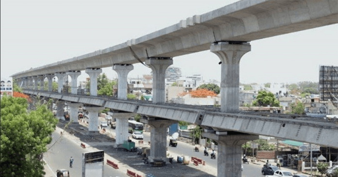 Metro double-decker flyover-Jaypur