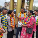 राष्ट्रीय कॉम्बैट कुश्ती प्रतियोगिता के लिए गुमला के स्पोर्टस एकादमी के खिलाड़ी गोरखपुर रवाना