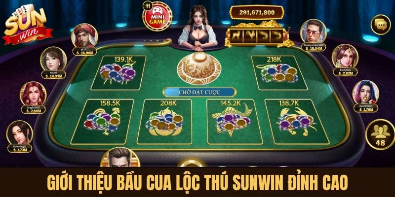 Giới thiệu siêu phẩm Bầu Cua Lộc Thú Sunwin 
